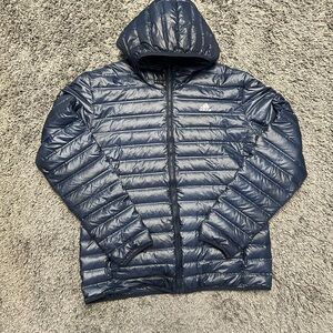 Adidas Dark Blue Quilted Jacket